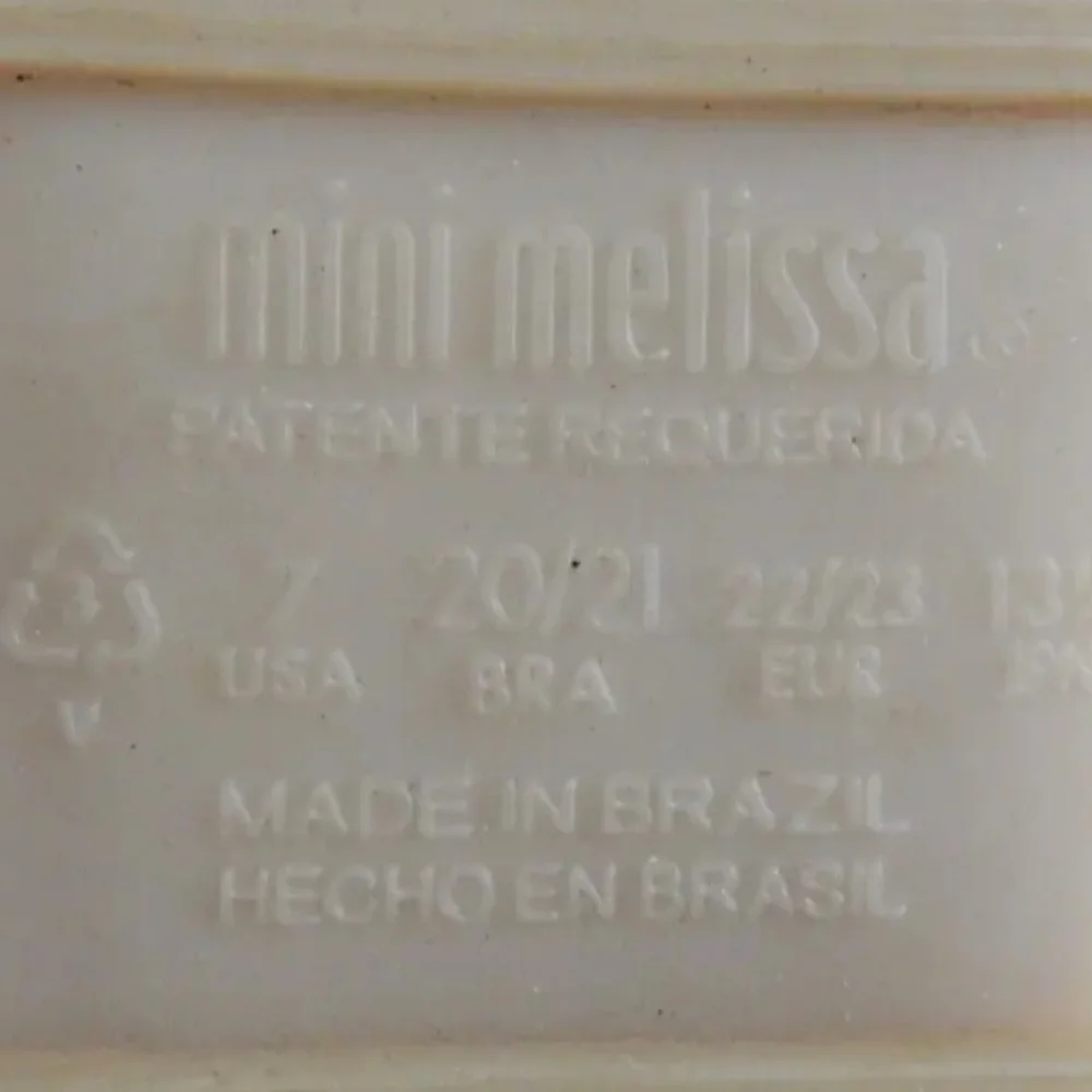 Mini Melissa Ivory Open Toe Jelly Sandals